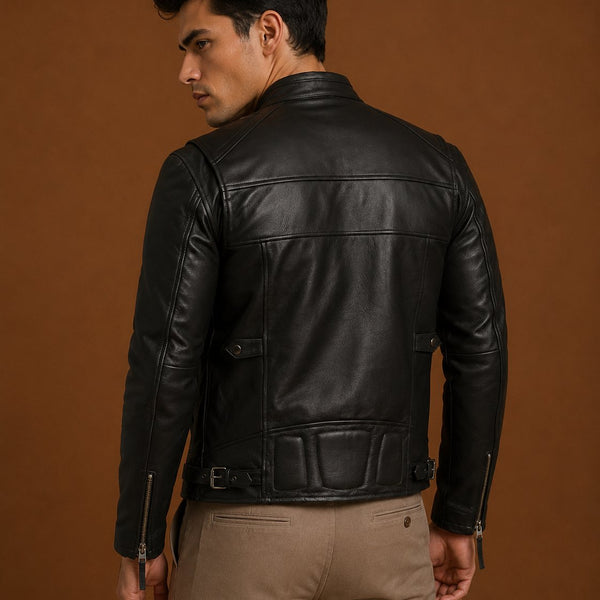 Taj Signature Rider Leather Biker Jacket Leather Jacket