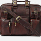 Taj Signature Roter Leather Office Bag