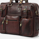 Taj Signature Roter Leather Office Bag