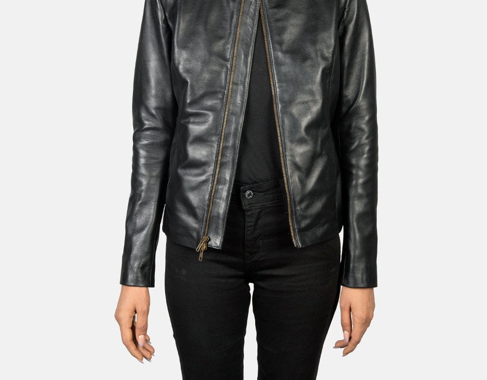 Taj Signature Rumella Leather Biker Jacket Leather Jacket
