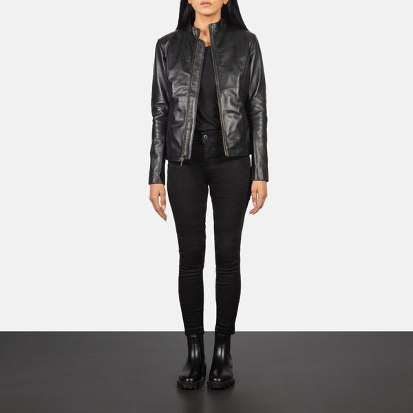 Taj Signature Rumella Leather Biker Jacket Leather Jacket
