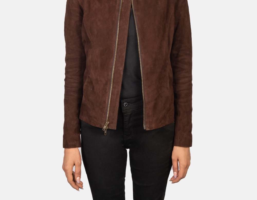 Taj Signature Rumella Suede Biker Jacket Leather Jacket
