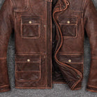 Taj Signature Sandes Brown Leather Jacket