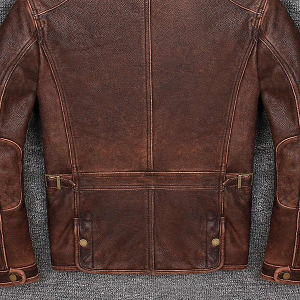 Taj Signature Sandes Brown Leather Jacket