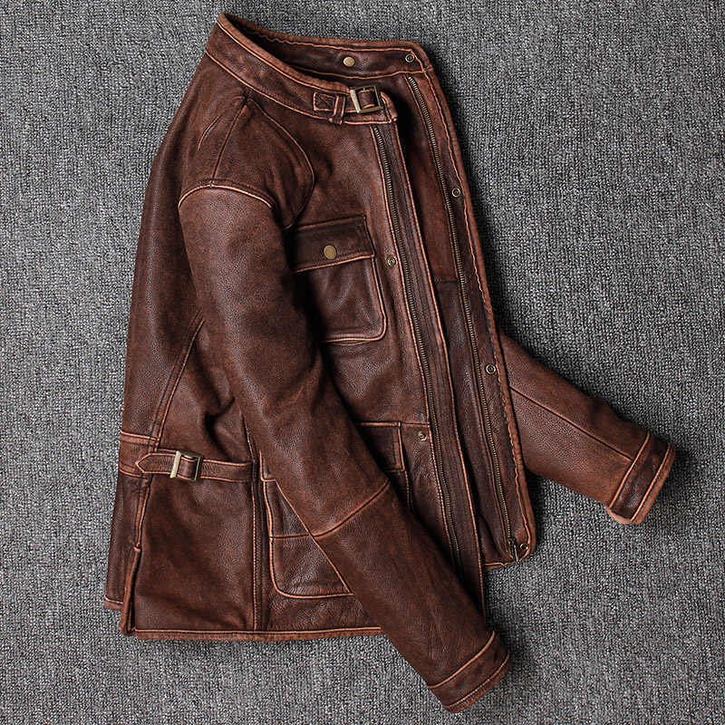 Taj Signature Sandes Brown Leather Jacket