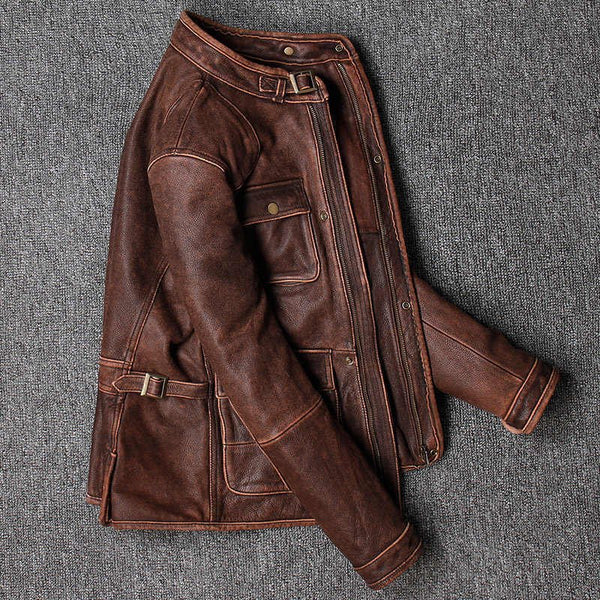 Taj Signature Sandes Brown Leather Jacket