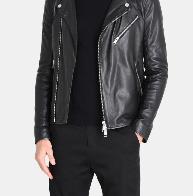 Taj Signature Ting Leather Jacket Biker