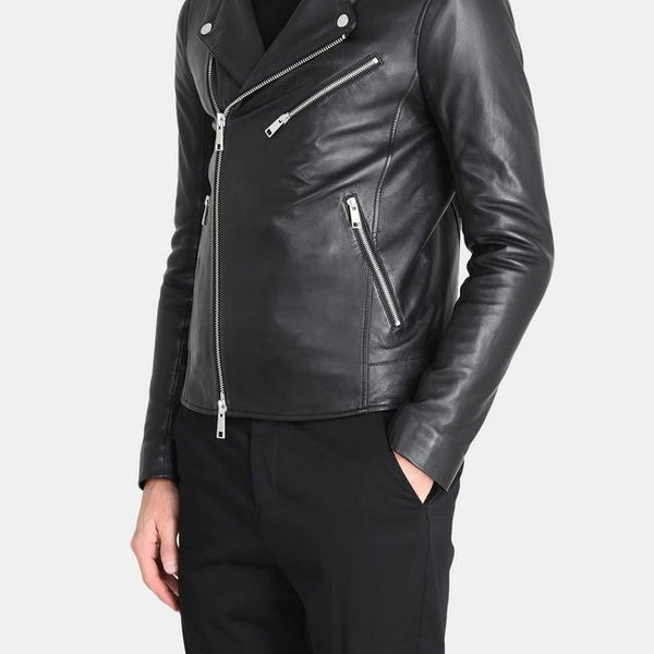Taj Signature Ting Leather Jacket Biker