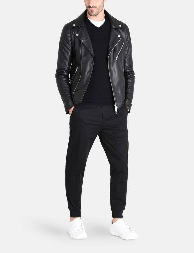 Taj Signature Ting Leather Jacket Biker