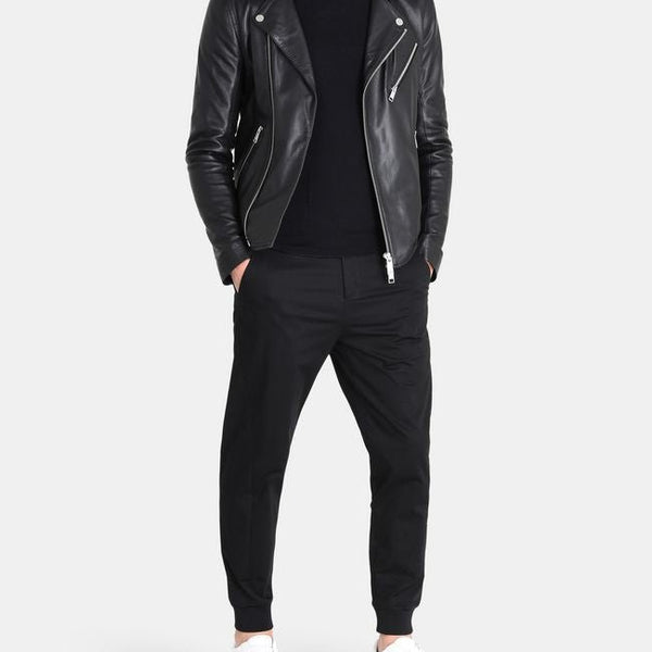 Taj Signature Ting Leather Jacket Biker