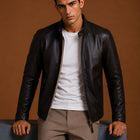 Taj Signature Unic Simple Leather Jacket Biker