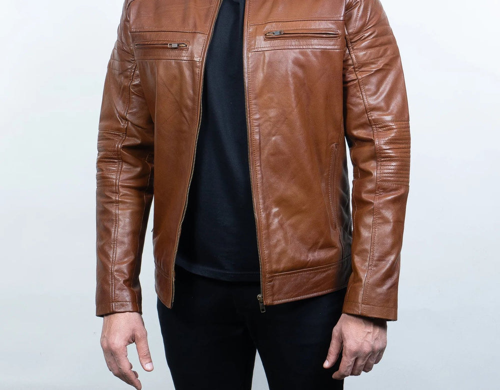 Taj Signature Vesture Leather Biker Jacket Leather Jacket