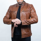 Taj Signature Vesture Leather Biker Jacket Leather Jacket