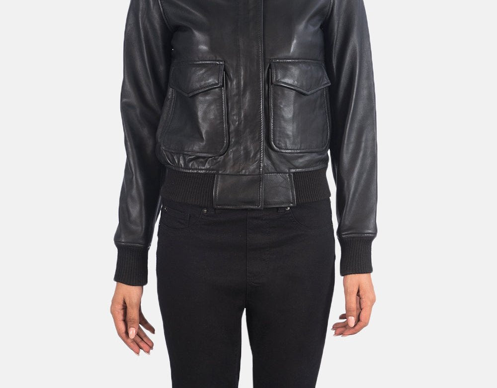 Taj Signature Westa A-2 Leather Bomber Jacket