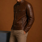 Taj Signature Yoco Leather Biker Jacket Leather Jacket