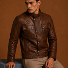 Taj Signature Yoco Leather Biker Jacket Leather Jacket