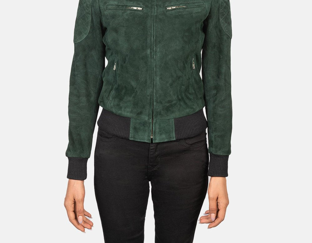 Taj Signature Zenna Leather Bomber Jacket