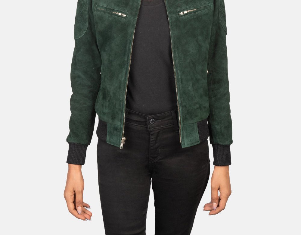 Taj Signature Zenna Leather Bomber Jacket