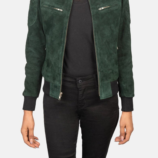 Taj Signature Zenna Leather Bomber Jacket