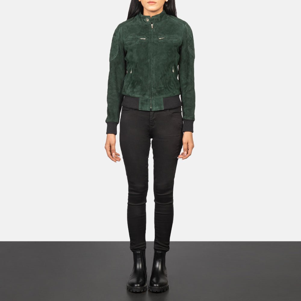 Taj Signature Zenna Leather Bomber Jacket