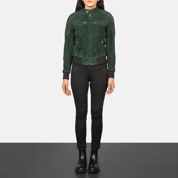 Taj Signature Zenna Leather Bomber Jacket
