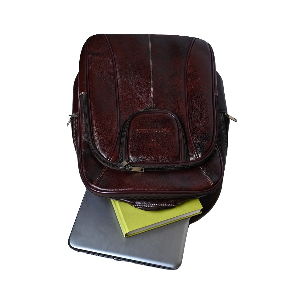 Leather Accessories 18 inch Leather Backpacks for Men and Women
