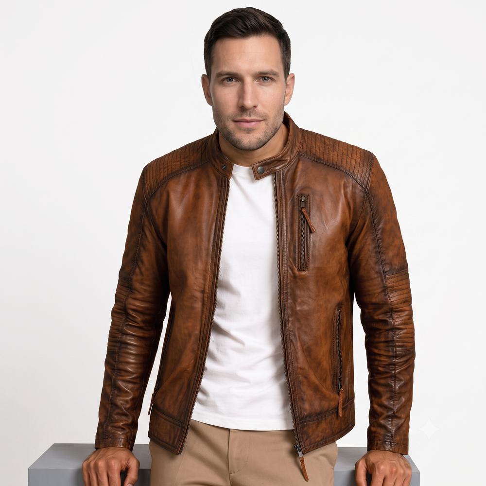 Numero Leather Jacket brown
