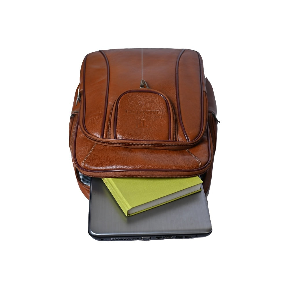 Leather Accessories 18 inch Leather Backpacks for Men and Women