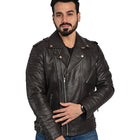 MEN'S BIKER LEATHER JACKET