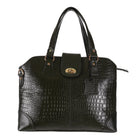 Women's Luxury Leather Shoulder Crossbody Handbag - Crocodile Pattern Stylish Bag