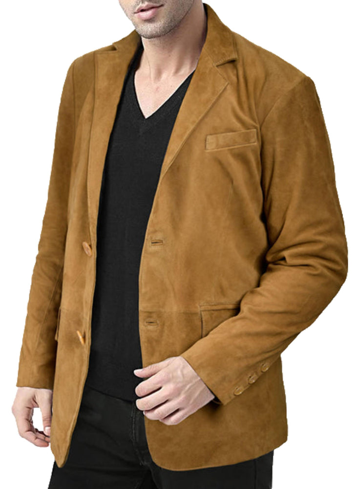 Men's Brown Leather Coat - Premium Quality by Taj Leather