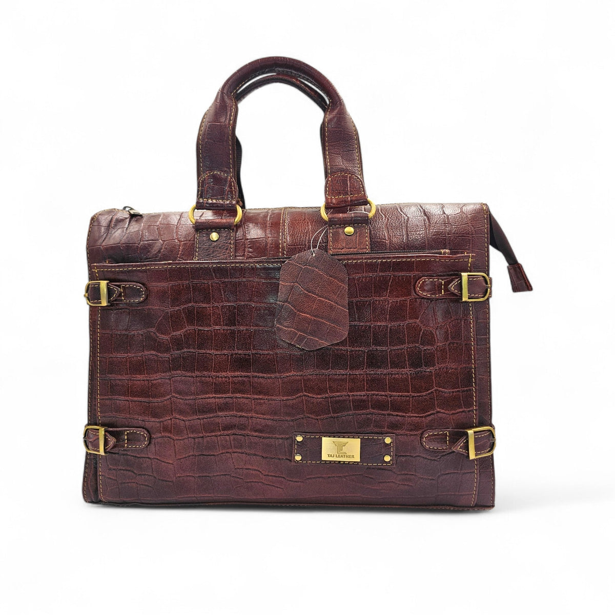 Genuine Leather Laptop Bag for Men - Office Bag - Fits Up to 14/15.6/17Inch
