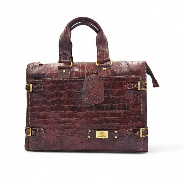 Genuine Leather Laptop Bag for Men - Office Bag - Fits Up to 14/15.6/17Inch