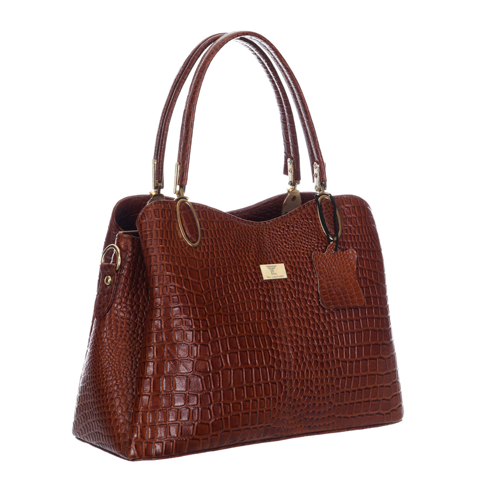 Genuine Leather Handbags for Women - Multi-Style Tote, Crossbody, and Top Handle Bag