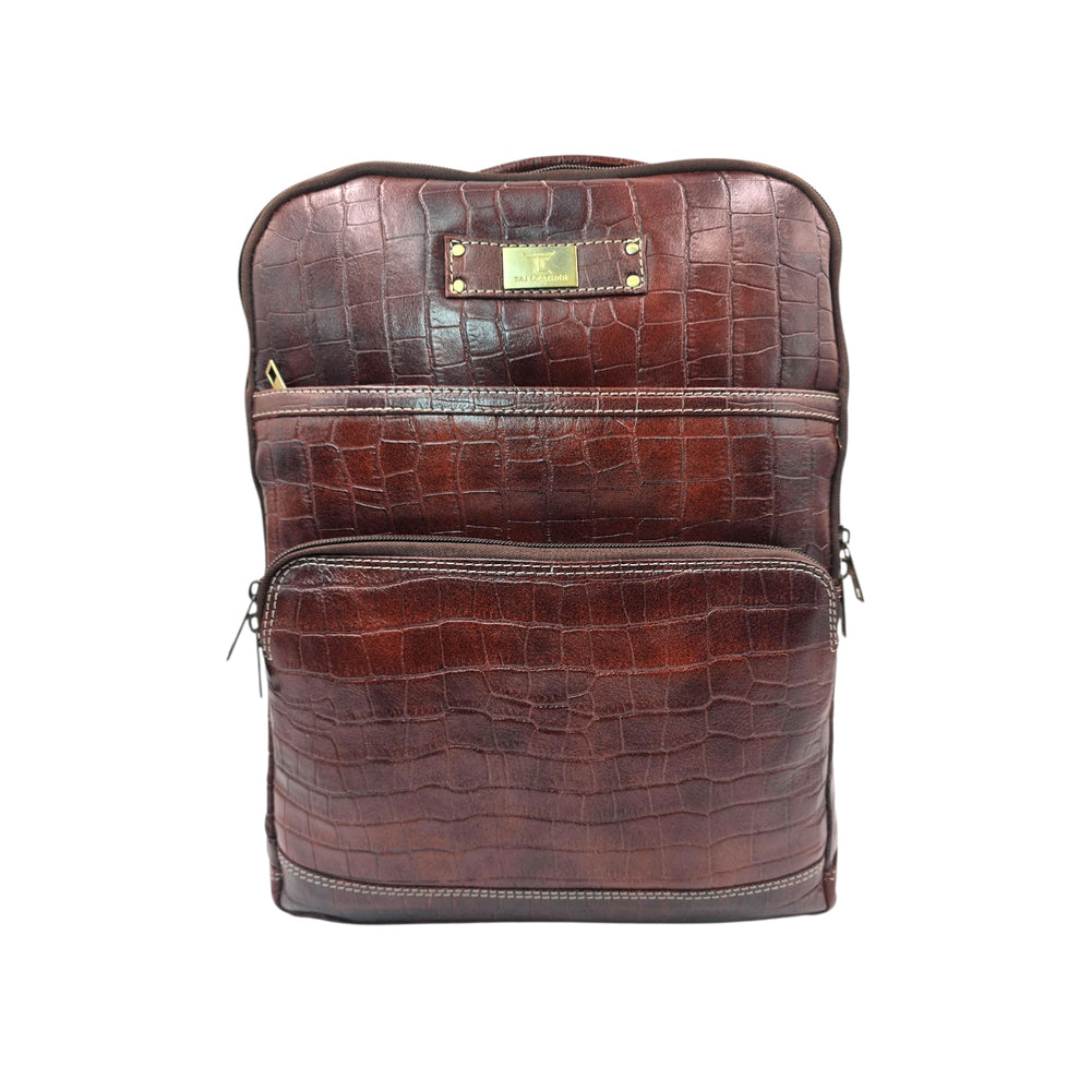 Large 35 L Laptop Backpack 100% Genuine Leather Laptop Backpack.