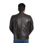 D-Design Leather Jacket by Taj Leather - Dark Brown