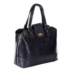 Women's Luxury Leather Shoulder Crossbody Handbag - Crocodile Pattern Stylish Bag